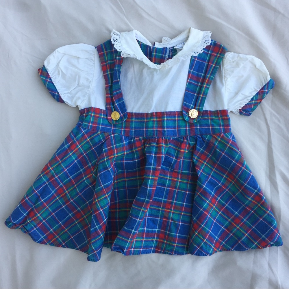 Vintage plaid “Mitzi” brand dress.